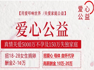 甘肃捐卵助孕生子 爱心志愿者招募